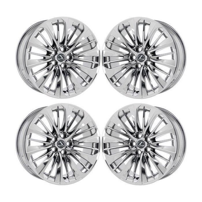 Lexus LS500 Wheel Rim PVD Bright Chrome 74370 Stock Factory OEM Replacement