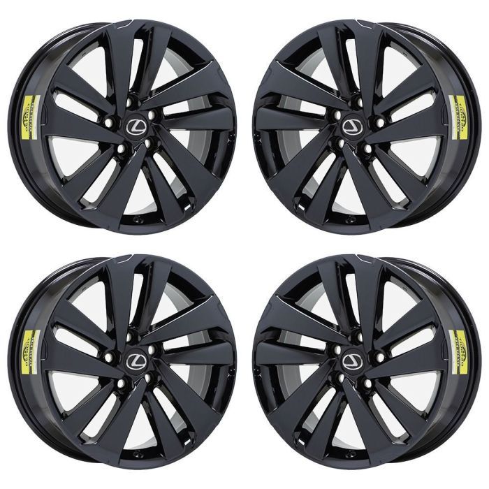 Lexus NX300 Wheel Rim PVD Black Chrome 74372 Stock Factory OEM Replacement
