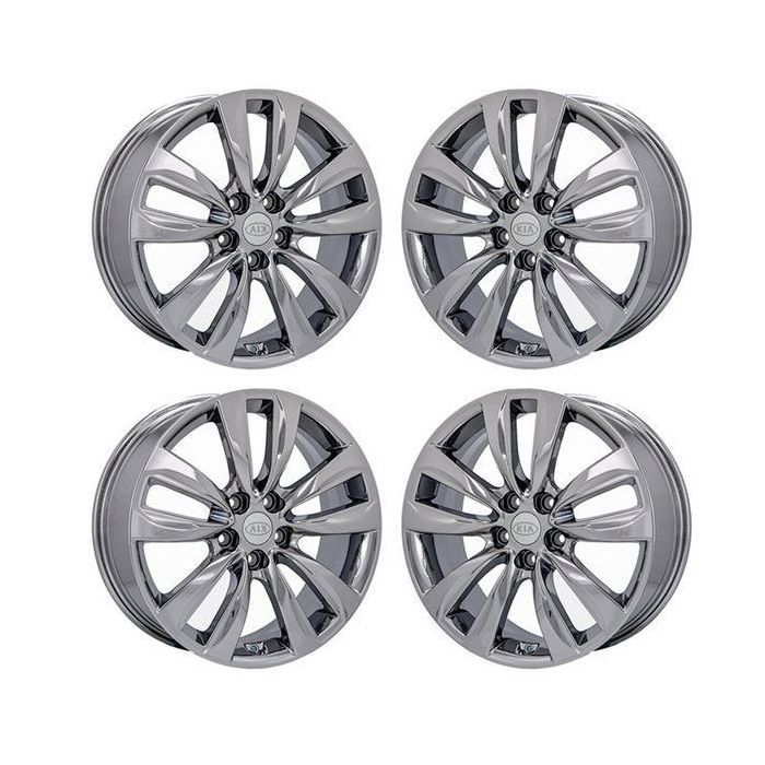 Kia Sorento Wheel Rim PVD Bright Chrome 74633 Stock Factory OEM Replacement