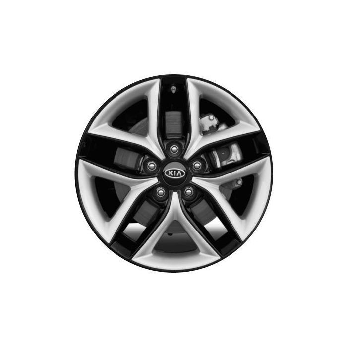 Kia Forte Wheel Rim Gloss Black 74649 Stock Factory OEM Replacement