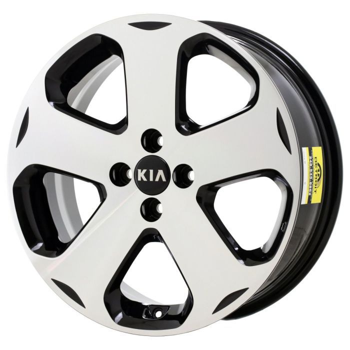 Kia Rio Wheel Rim Machined Black 74660 Stock Factory OEM Replacement