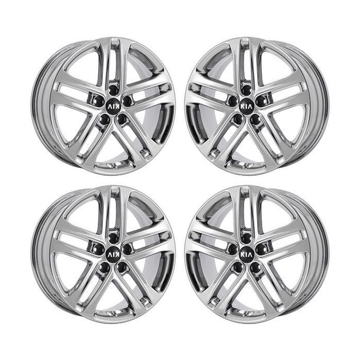 Kia Optima Wheel Rim PVD Bright Chrome 74673 Stock Factory OEM Replacement