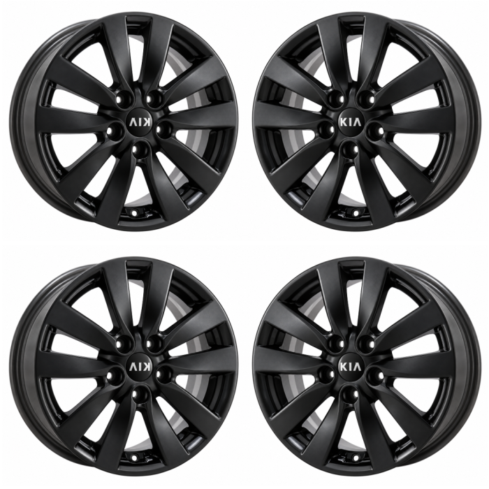 Kia Forte Outright Wheels Set of 4-Outright Rims Set of 4 Satin Black 74677