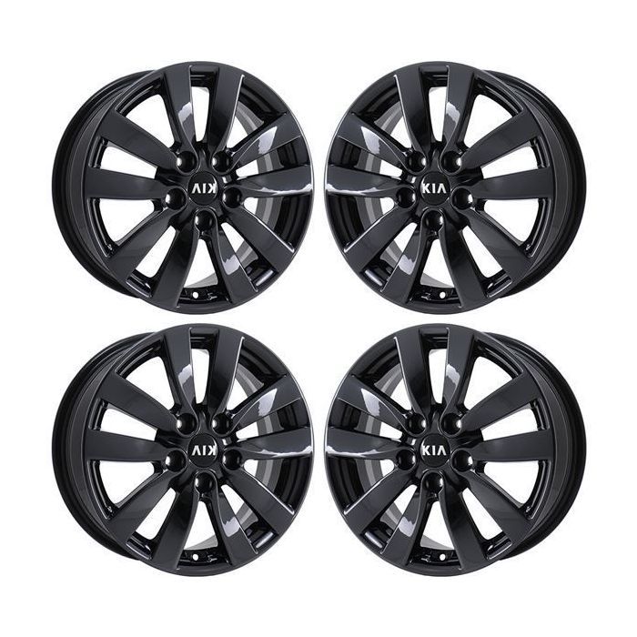 Kia Forte Wheel Rim PVD Black Chrome 74677 Stock Factory OEM Replacement