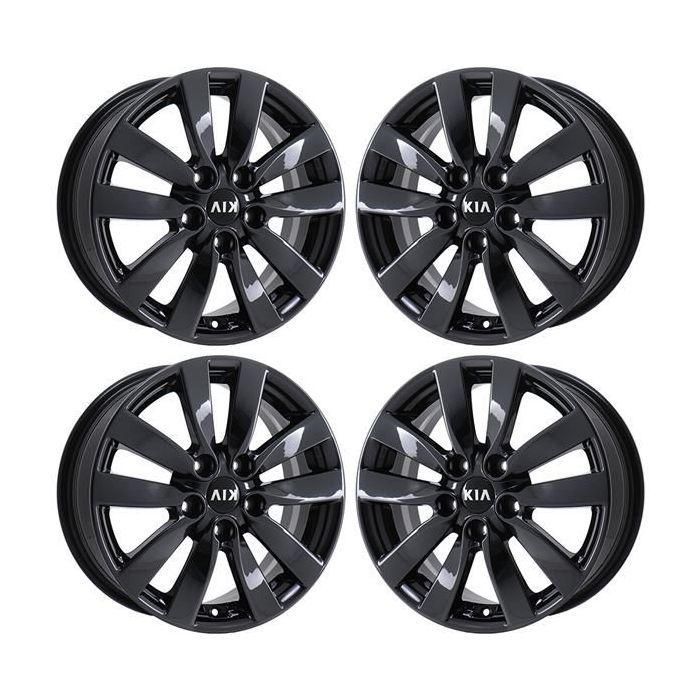 Kia Forte Wheel Rim PVD Black Chrome 74677 Stock Factory OEM Replacement