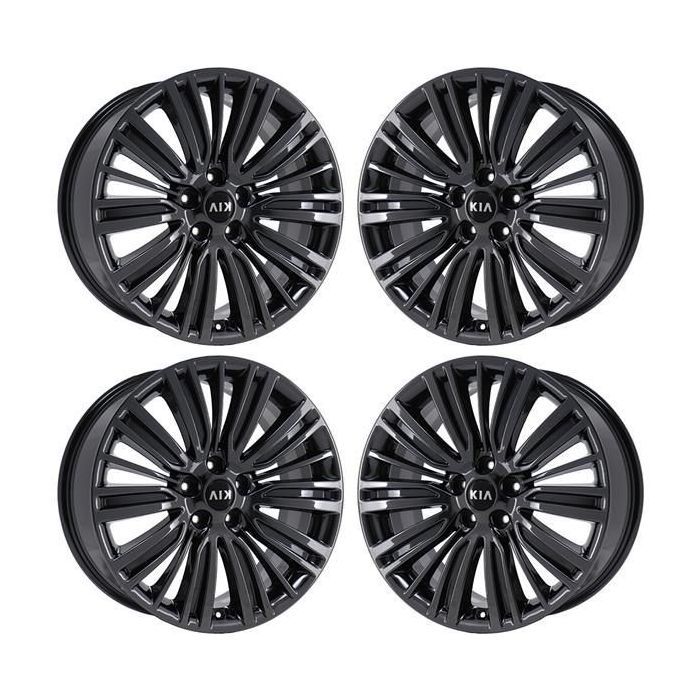 Kia Cadenza Wheel Rim PVD Black Chrome 74703 Stock Factory OEM Replacement