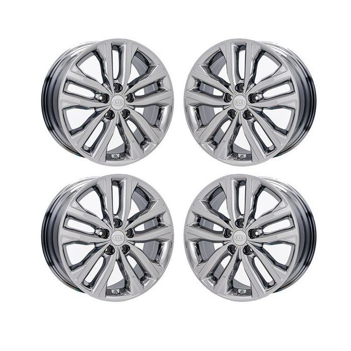 Kia Optima Wheel Rim PVD Bright Chrome 74707 Stock Factory OEM Replacement