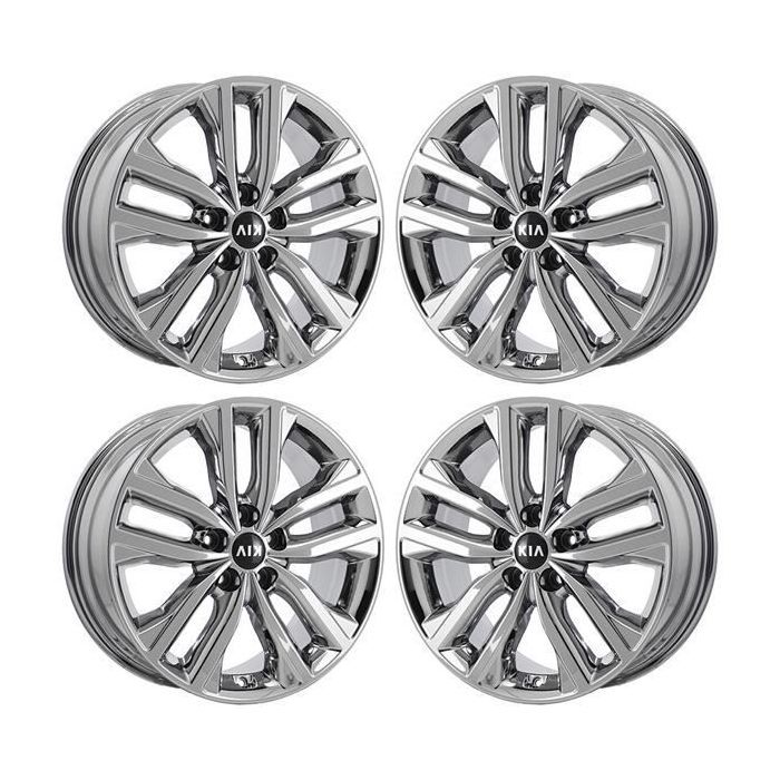 Kia Optima Wheel Rim PVD Bright Chrome 74707 Stock Factory OEM Replacement
