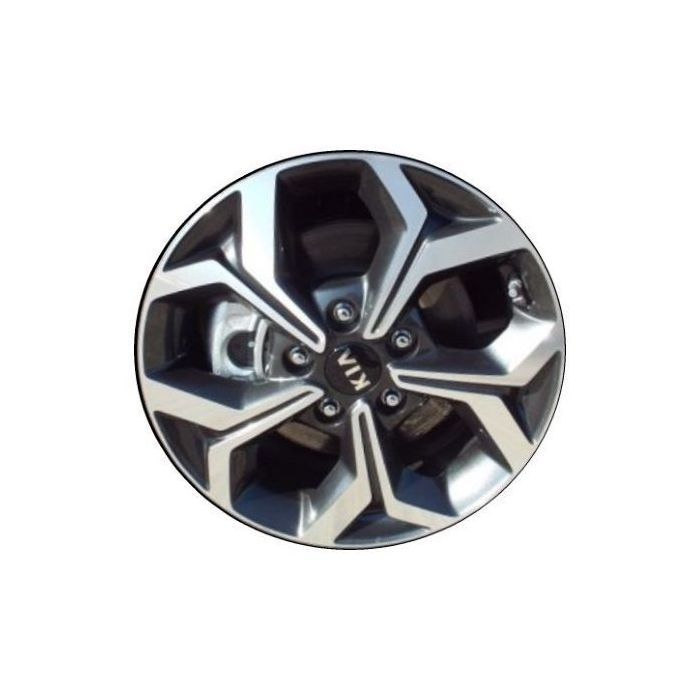 Kia Forte Wheel Rim Machined Grey 74779 Stock Factory OEM Replacement