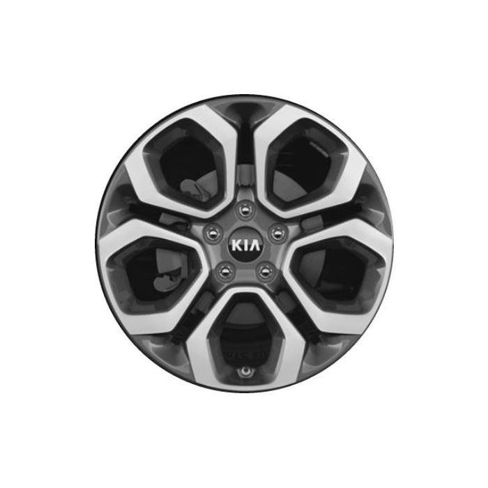 Kia Soul Wheel Rim Machined Grey 74818 Stock Factory OEM Replacement
