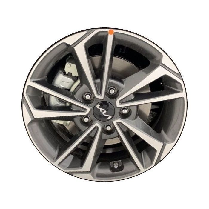 Kia Forte Wheel Rim Machined Grey 74833 Stock Factory OEM Replacement