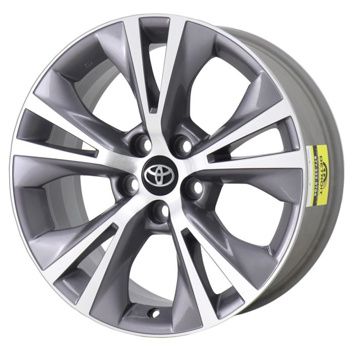 Toyota Highlander Wheel Rim Machined Grey 75162 Stock Factory OEM Replacement