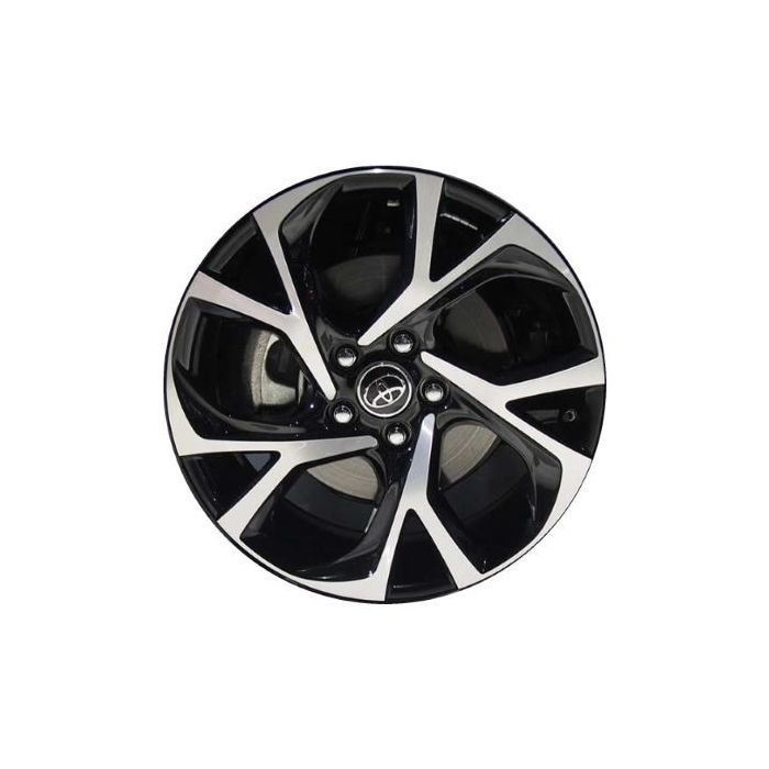 Toyota C-hr Wheel Rim Machined Black 75224 Stock Factory OEM Replacement