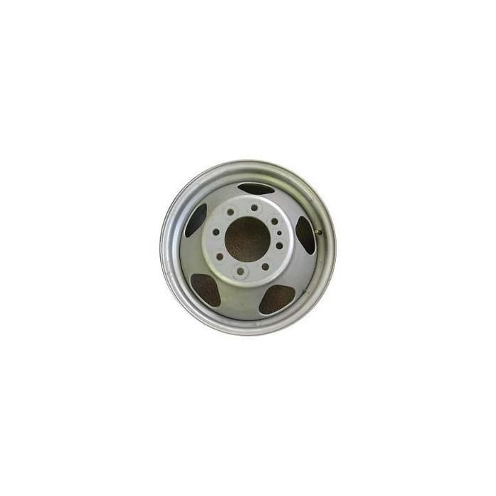 Chevrolet Silverado 3500 Wheel Rim Silver Steel 8076 Stock Factory OEM Replacement