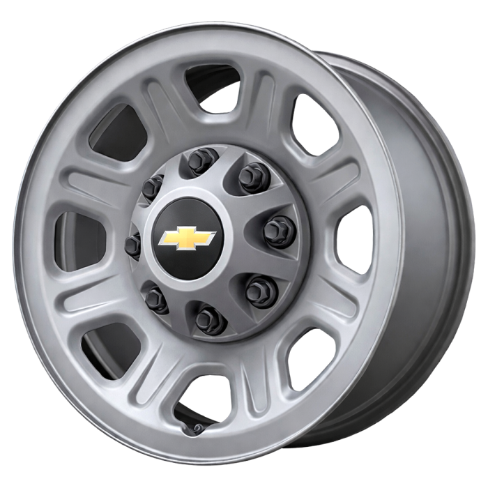 Chevrolet Silverado 2500 Wheel Rim Silver Steel 8096 Stock Factory OEM Replacement