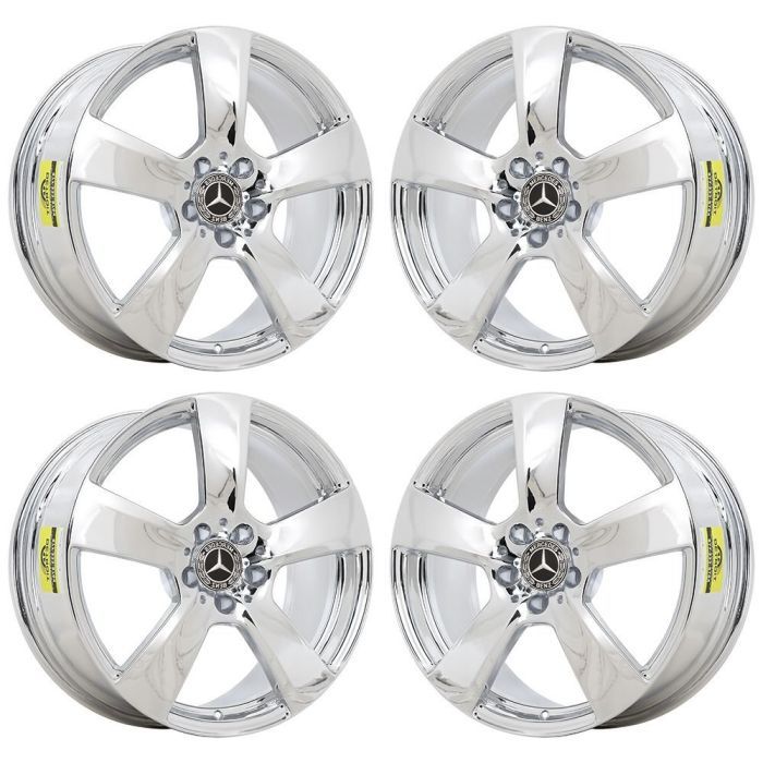Mercedes-Benz E350 Wheel Rim PVD Bright Chrome 85129 (F) Stock Factory OEM Replacement