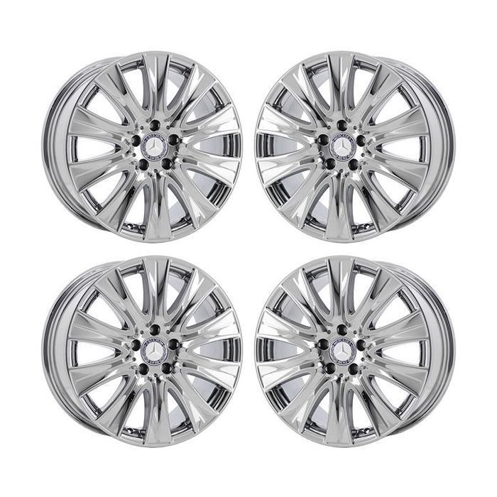 Mercedes-Benz S400 Wheel Rim PVD Bright Chrome 85347 Stock Factory OEM Replacement