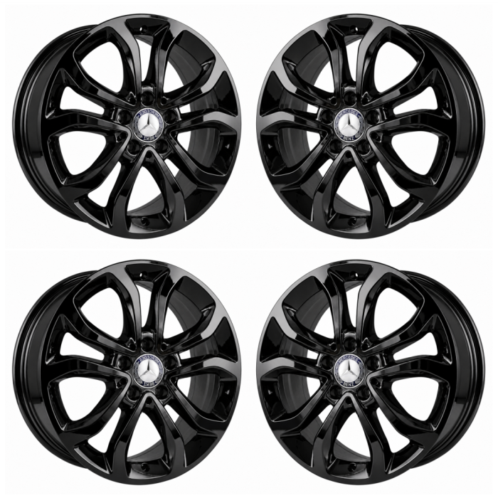 Mercedes-Benz C300 Exchange Wheels Set of 4-Exchange Rims Set of 4 Gloss Black 85367