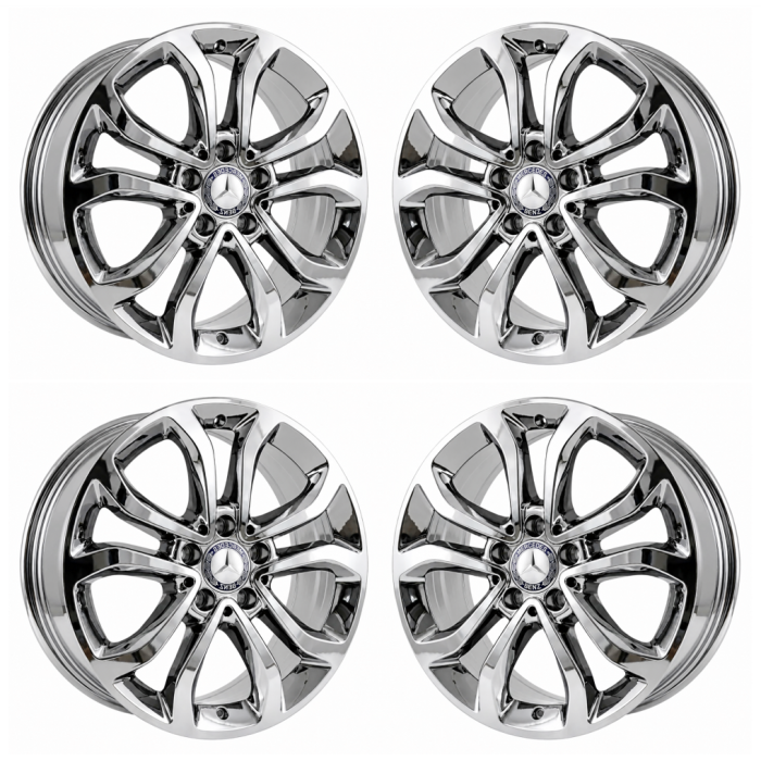 Mercedes-Benz C300 Wheel Rim PVD Bright Chrome 85367 Stock Factory OEM Replacement