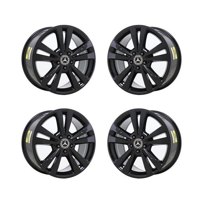 Mercedes-Benz E350 Exchange Wheels Set of 4-Exchange Rims Set of 4 Gloss Black 85397