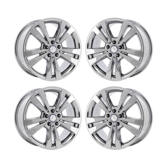Mercedes-Benz E350 Wheel Rim PVD Bright Chrome 85397 Stock Factory OEM Replacement