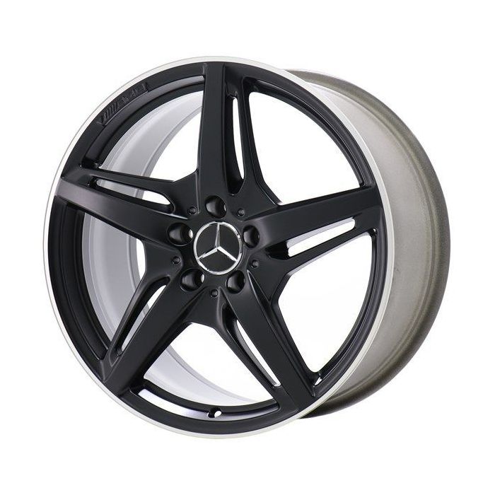 Mercedes-Benz GT Wheel Rim Machined Lip Black 85472 (F) Stock Factory OEM Replacement