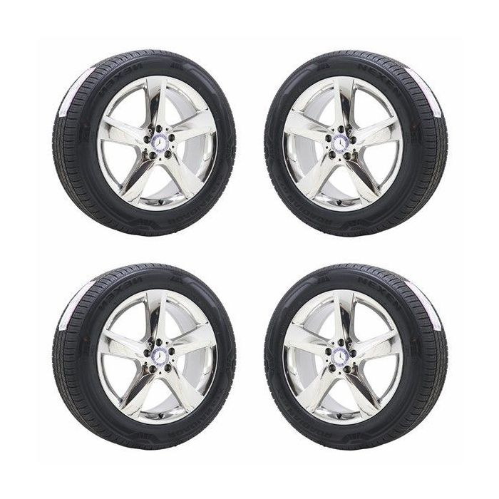 Mercedes-Benz GLE300d Wheel and Tire Sets-Wheel and Tire Packages-Wheel & Tire Sets-Wheel & Tire Packages-Wheel and Rim Sets-Wheel and Rim Packages-Wheel & Rim Sets -Wheel & Rim Packages PVD Bright Chrome 85485