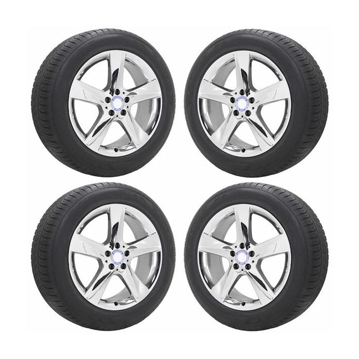 Mercedes-Benz GLE300d Wheel and Tire Sets-Wheel and Tire Packages-Wheel & Tire Sets-Wheel & Tire Packages-Wheel and Rim Sets-Wheel and Rim Packages-Wheel & Rim Sets -Wheel & Rim Packages PVD Bright Chrome 85485