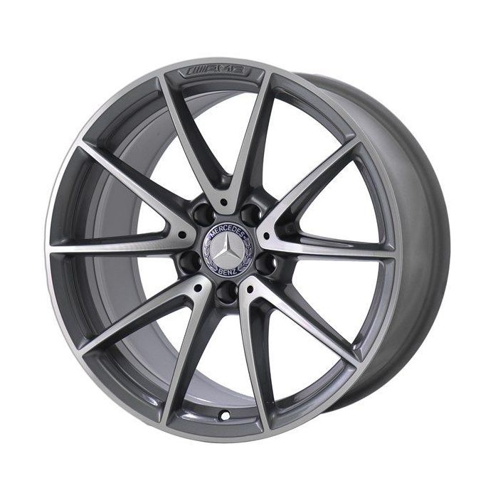 Mercedes-Benz C63 Wheel Rim Machined Grey 85520 (F) Stock Factory OEM Replacement