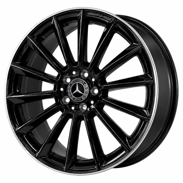 Mercedes-Benz CLS450 Wheel Rim Gloss Black W/Machined Lip 85748 (F) Stock Factory OEM Replacement