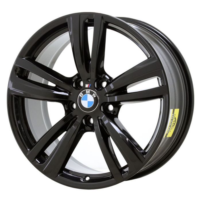 BMW 320i Wheel Rim Gloss Black 86014 (R) Stock Factory OEM Replacement