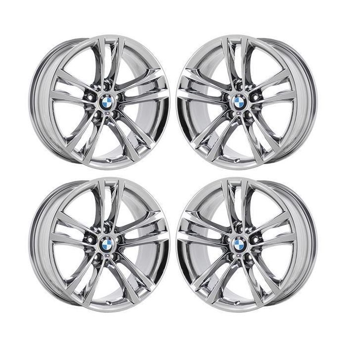 BMW 328i Wheel Rim PVD Bright Chrome 86025 (F) Stock Factory OEM Replacement