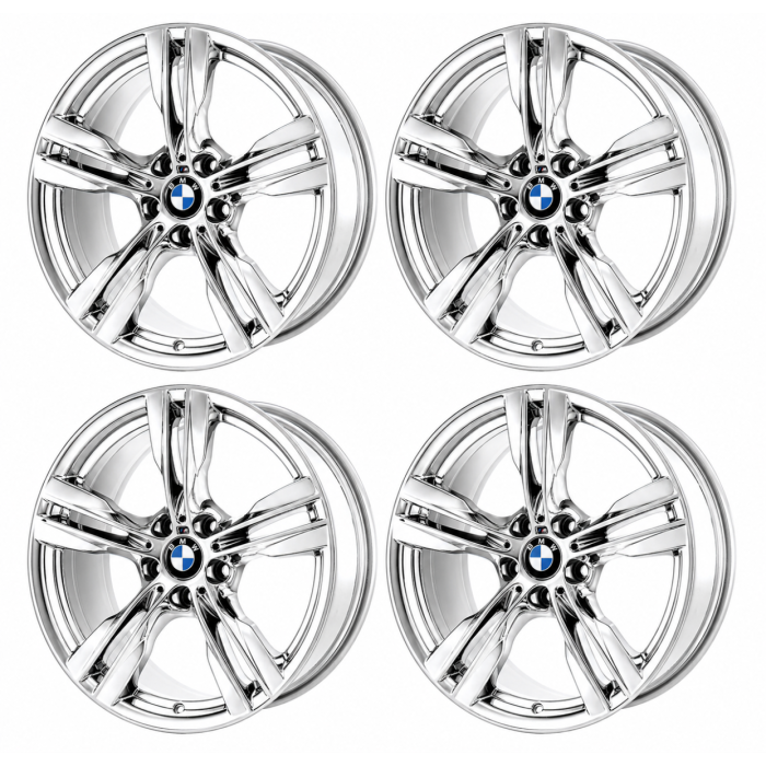 BMW X5 Wheel Rim PVD Bright Chrome 86043 (F) Stock Factory OEM Replacement