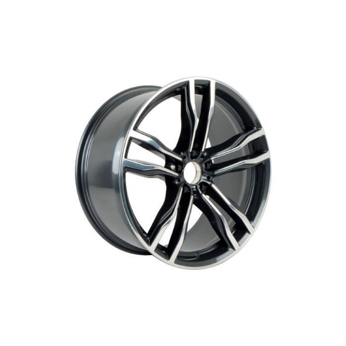 BMW X5m Wheel Rim Polished Grey 86195 (R) Stock Factory OEM Replacement