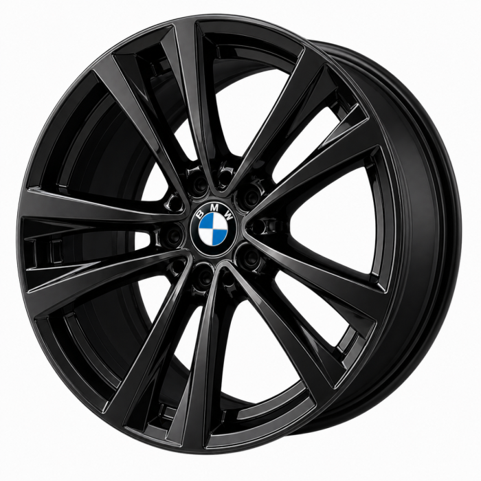 BMW 528i Wheel Rim Gloss Black 86225 (R) Stock Factory OEM Replacement