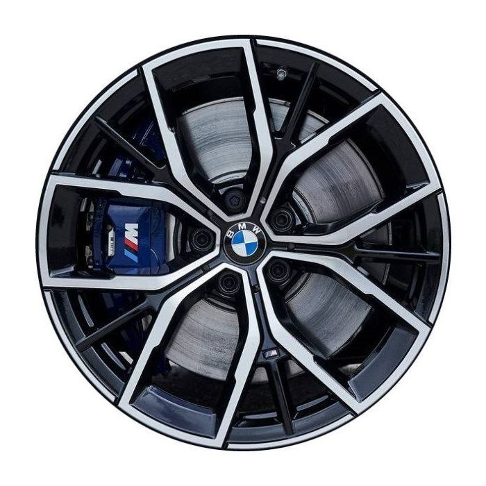 BMW 530e Wheel Rim Machined Black 86248 (R) Stock Factory OEM Replacement