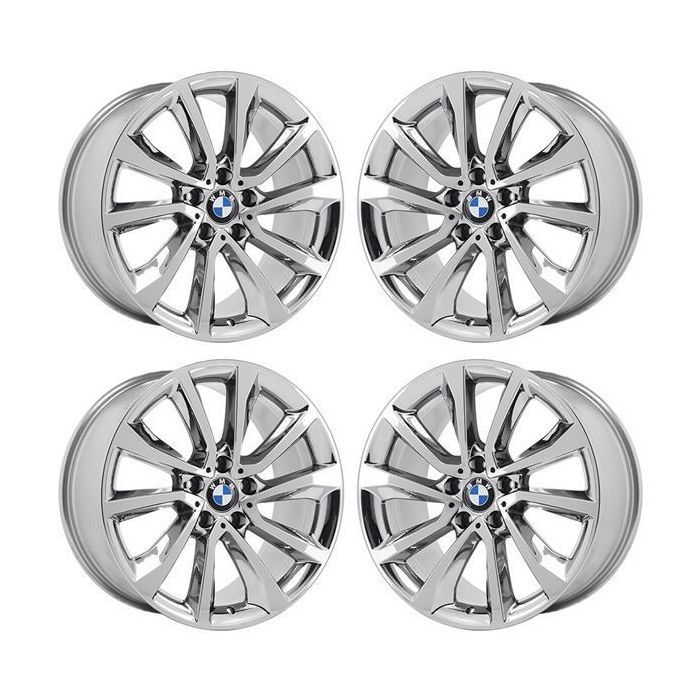 BMW X6 Wheel Rim PVD Bright Chrome 86260 (F) Stock Factory OEM Replacement