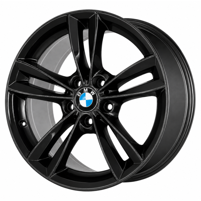 BMW 320i Wheel Rim Gloss Black 86267 (R) Stock Factory OEM Replacement