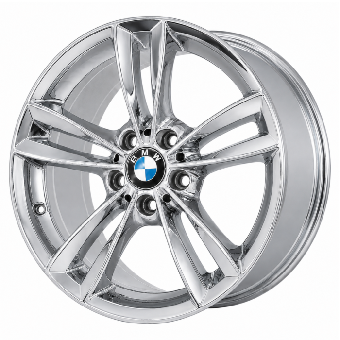 BMW 320i Wheel Rim PVD Bright Chrome 86266 (F) Stock Factory OEM Replacement
