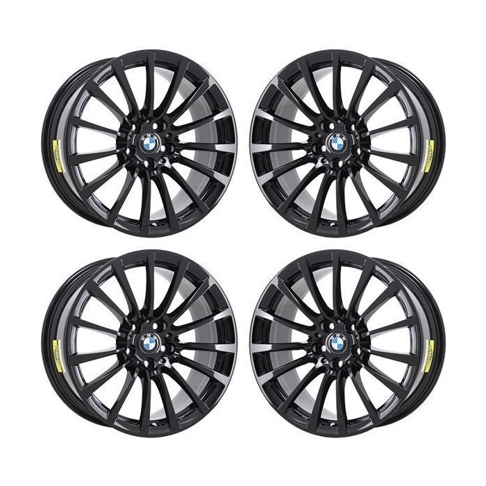 BMW 530i Exchange Wheels Set of 4-Exchange Rims Set of 4 Gloss Black 86274