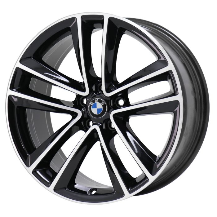 BMW 640i Wheel Rim Machined Black 86279 (R) Stock Factory OEM Replacement