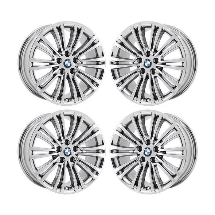 BMW 530e Wheel Rim PVD Bright Chrome 86326 Stock Factory OEM Replacement