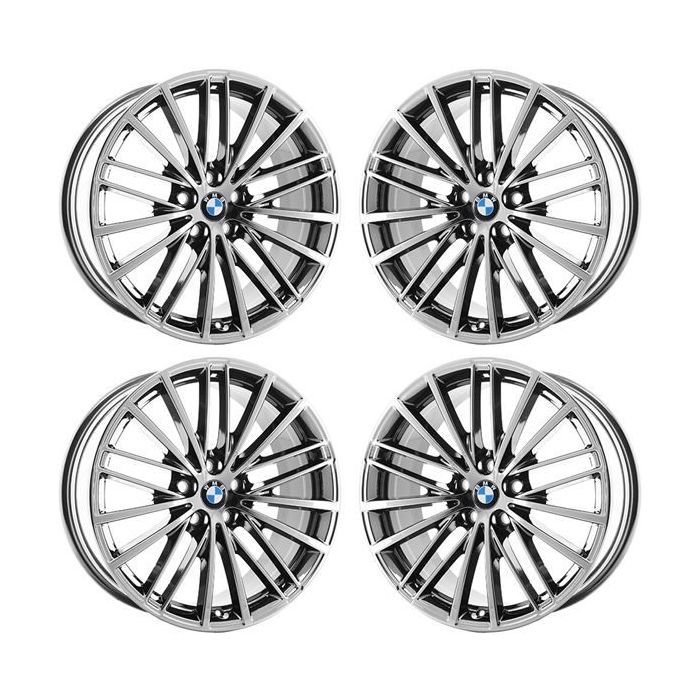 BMW 530e Wheel Rim PVD Bright Chrome 86331 (F) Stock Factory OEM Replacement