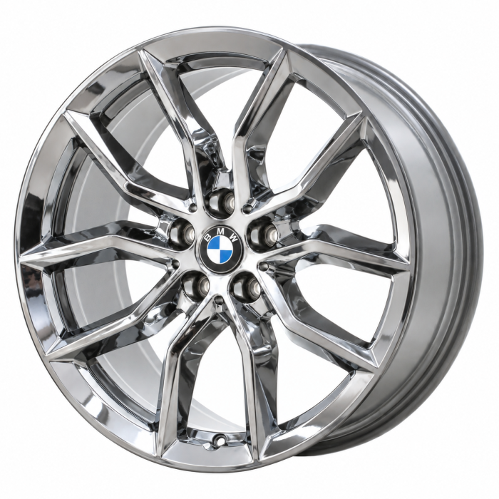 BMW X5 Wheel Rim PVD Bright Chrome 86457 Stock Factory OEM Replacement