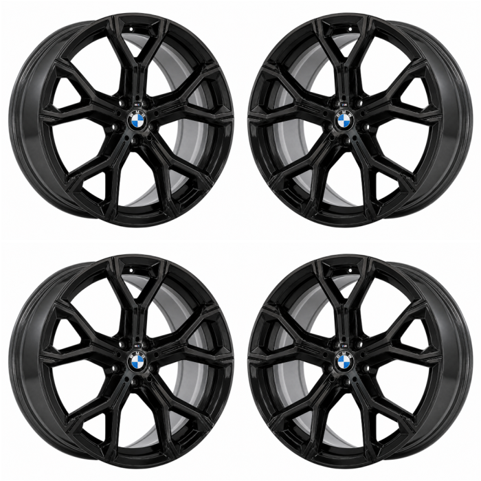 BMW X5 Exchange Wheels Set of 4-Exchange Rims Set of 4 Gloss Black 86466 (F)
