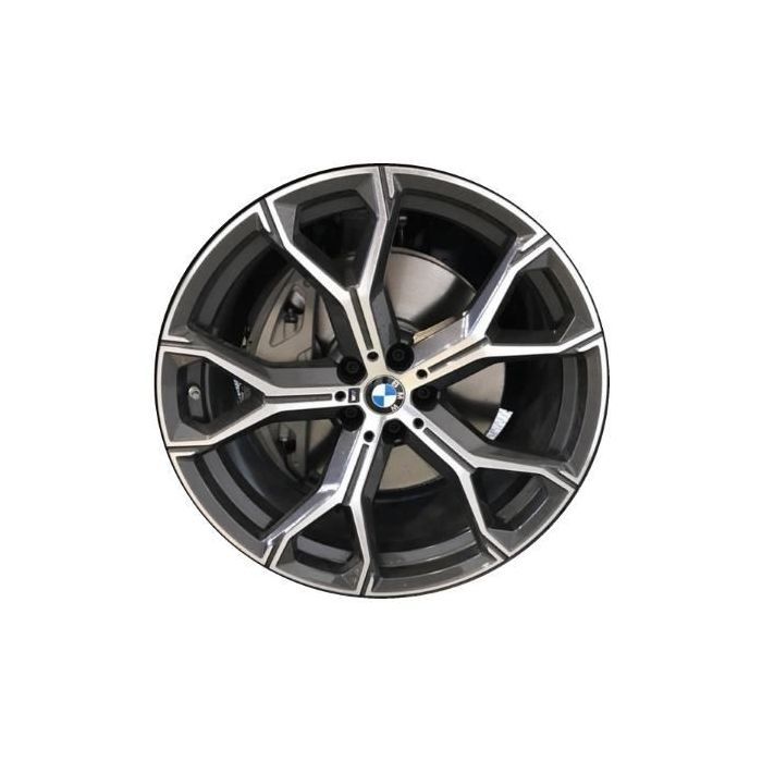 BMW X5 Wheel Rim Machined Grey 86466 (F) Stock Factory OEM Replacement