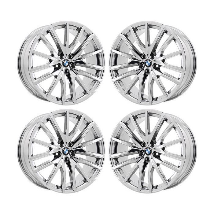 BMW X5 Wheel Rim PVD Bright Chrome 86471 (F) Stock Factory OEM Replacement