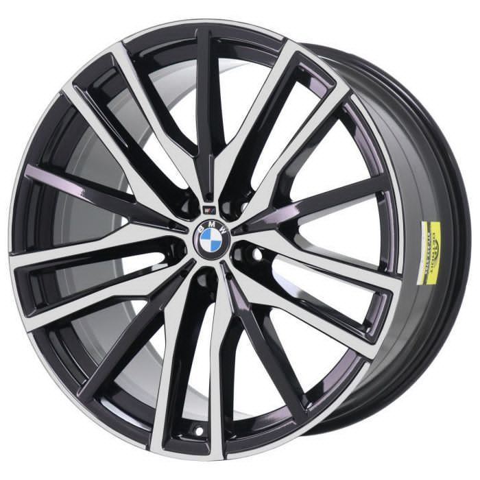 BMW X5 Wheel Rim Machined Black 86474 (R) Stock Factory OEM Replacement