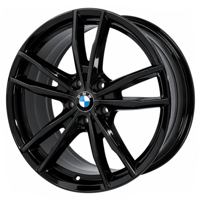 BMW 330i Wheel Rim Gloss Black 86496 Stock Factory OEM Replacement