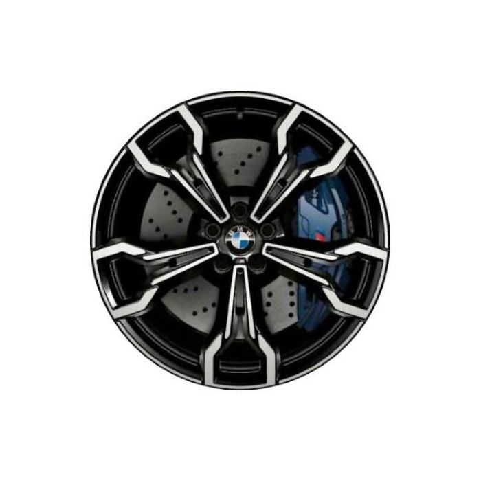 BMW X3m Wheel Rim Machined Black 86559 (F) Stock Factory OEM Replacement